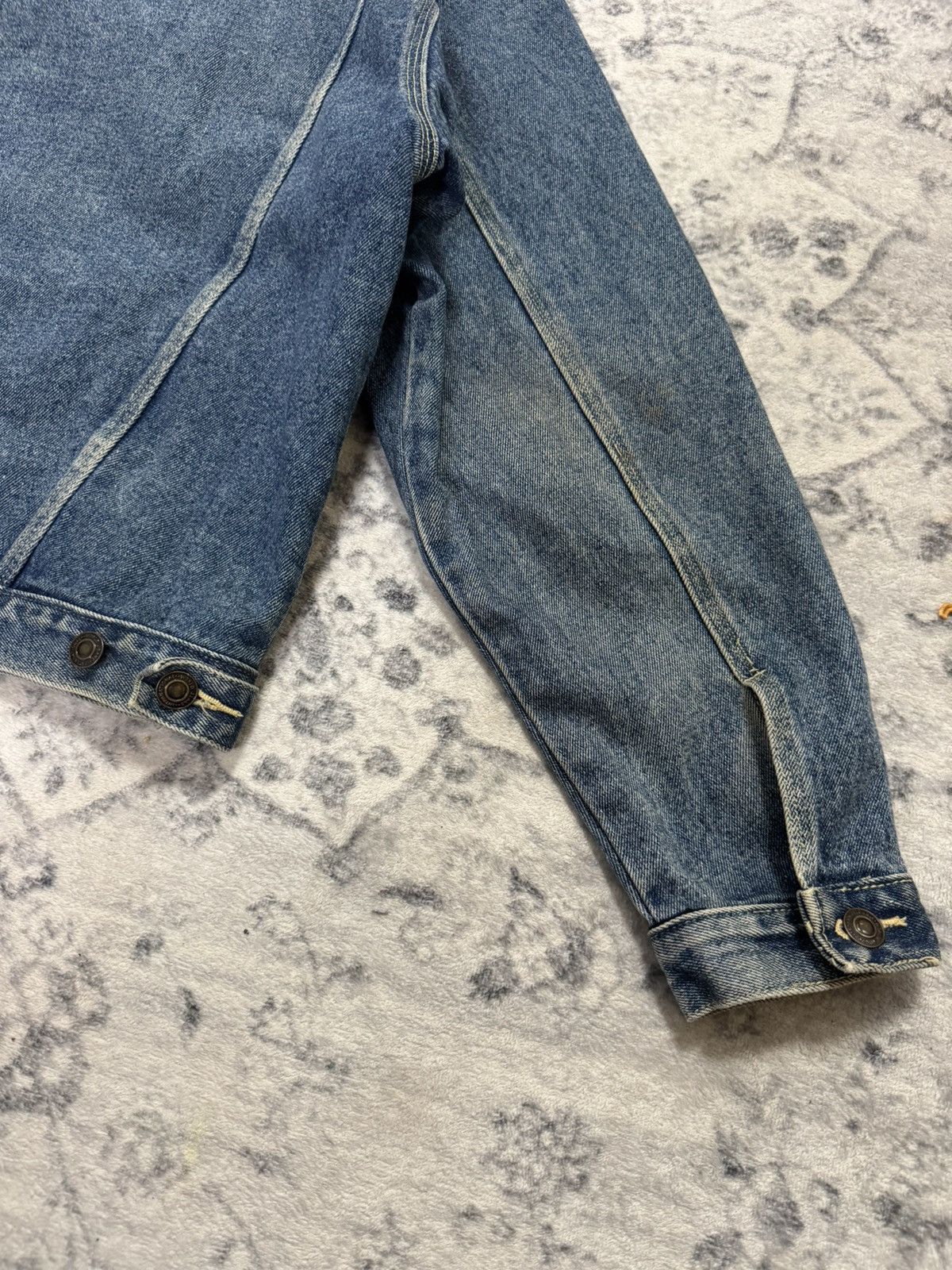 Vintage JAPANESE TUCKER BLUE DENIM JACKET Size US L / EU 52-54 / 3 - 8 Thumbnail