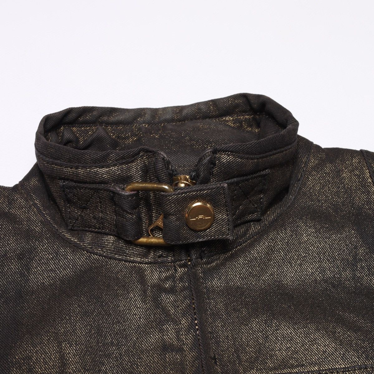 Ralph Lauren Ralph Lauren Jeans Co Bronze Brown Glitter jacket Biker Crop Size XS / US 0-2 / IT 36-38 - 6 Thumbnail