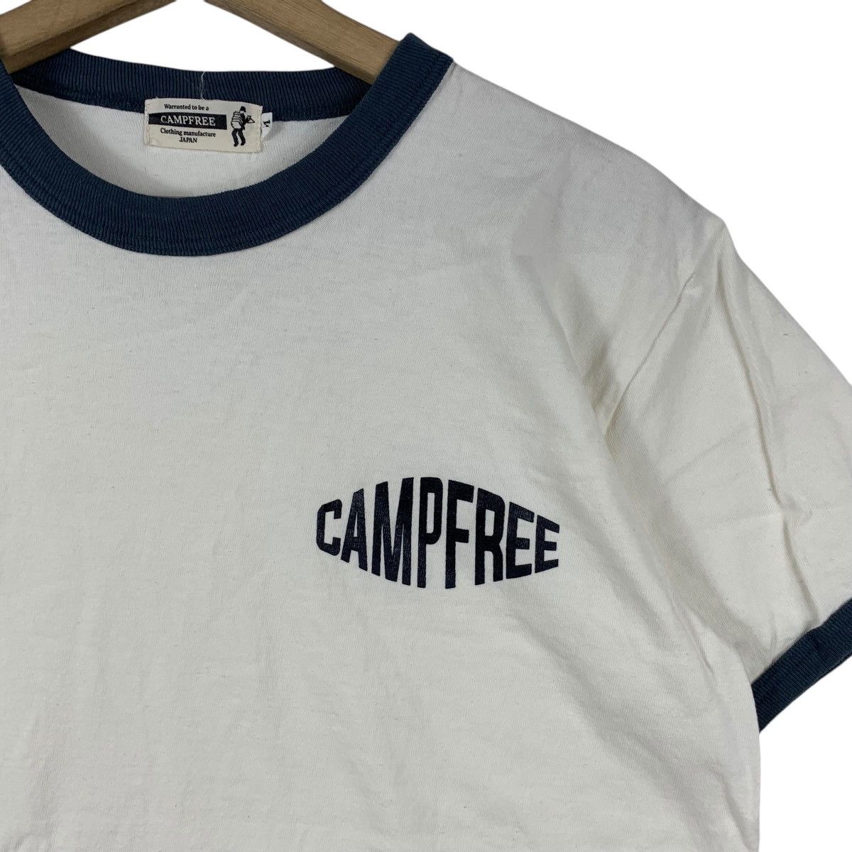 Vintage CAMPFREE JAPAN CBST JT Minimalist Design Ringer Tee Shirt Size US M / EU 48-50 / 2 - 4 Thumbnail