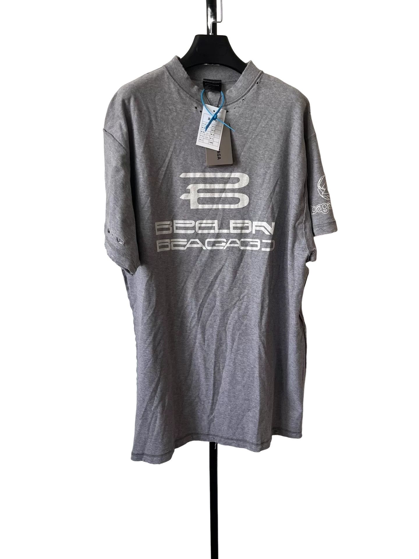 Balenciaga Balenciaga AI Distorted Logo T-Shirt Size 1 Size US S / EU 44-46 / 1 - 1 Thumbnail