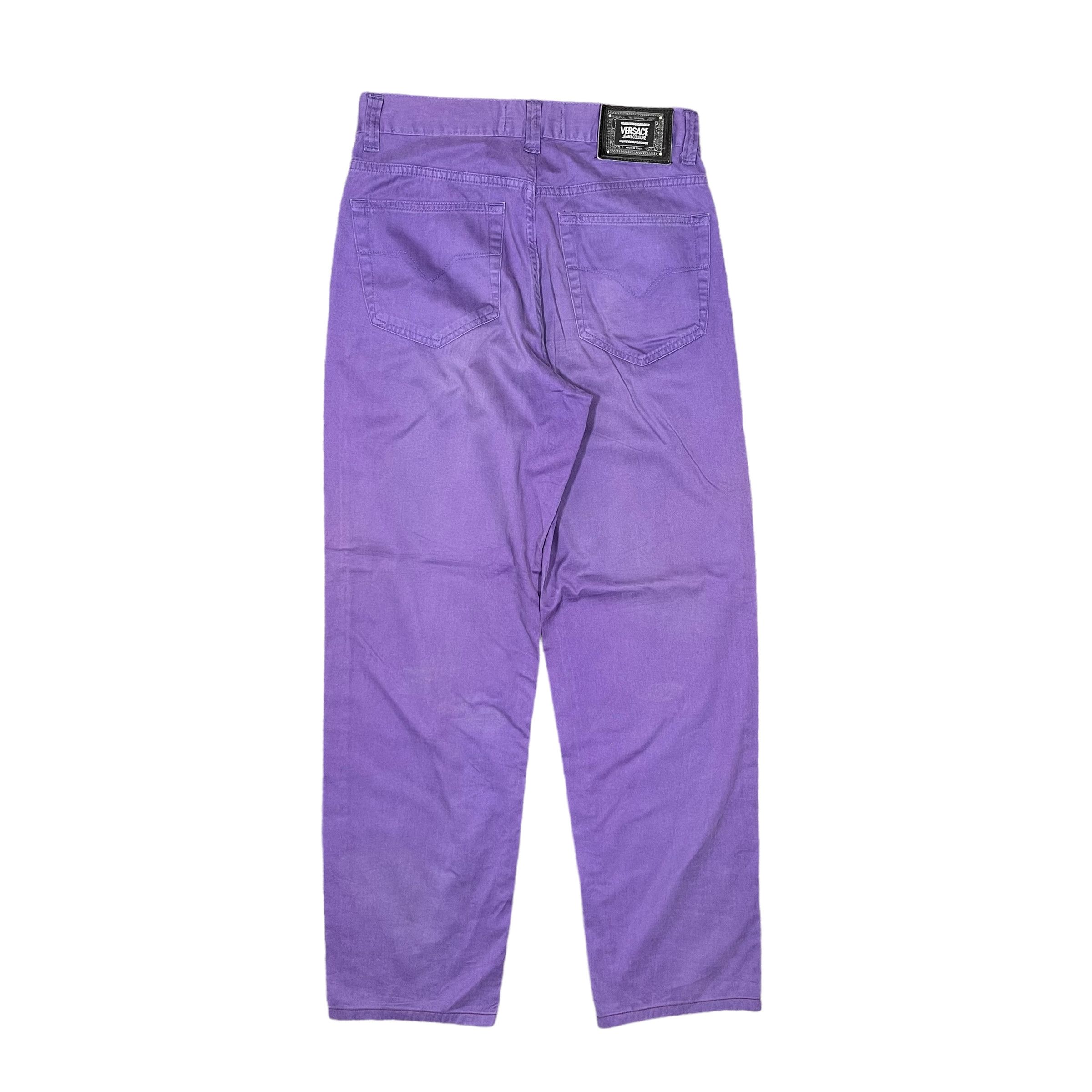 Versace × Versace Jeans Couture Versace Jeans Couture Minimalist Light Purple Pants Size US 28 / EU 44 - 3 Thumbnail