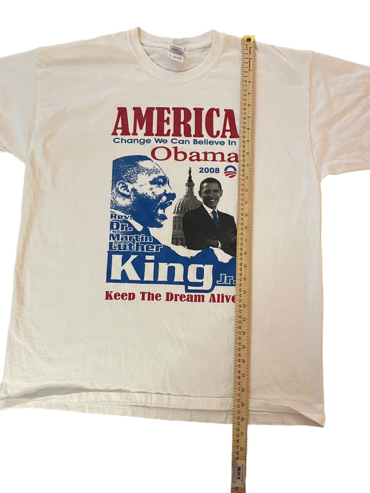 Vintage 2008 Obama /Dr. Martin Luther King Crewneck Shirt Size US XL / EU 56 / 4 - 3 Thumbnail