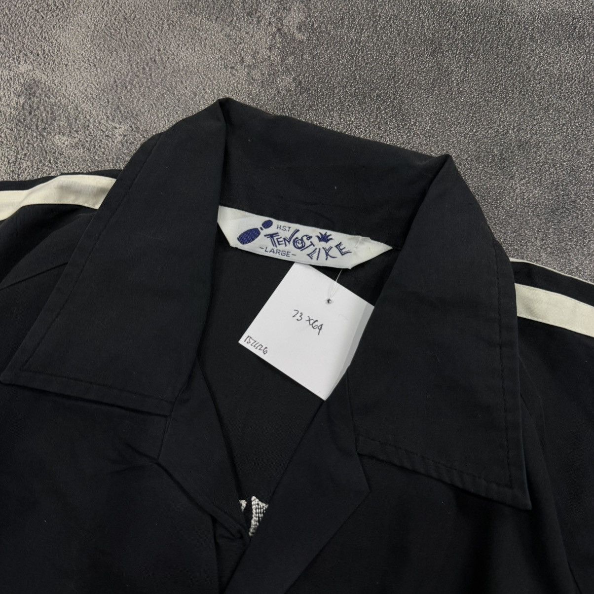 Japanese Brand Vintage TENSTLIKE bowling shirt embroidery black Size US L / EU 52-54 / 3 - 6 Thumbnail