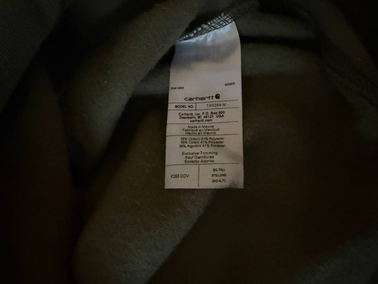 Carhartt Carhartt olive pull over hoodie Size US XXL / EU 58 / 5 - 6 Thumbnail