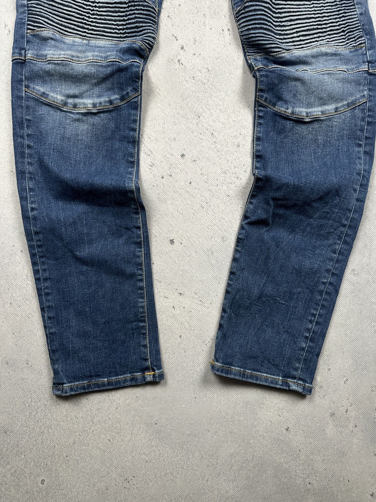 True Religion Vintage True Religion Rocco Moto Biker Jeans Rare Faded Blue Size US 32 / EU 48 - 8 Thumbnail