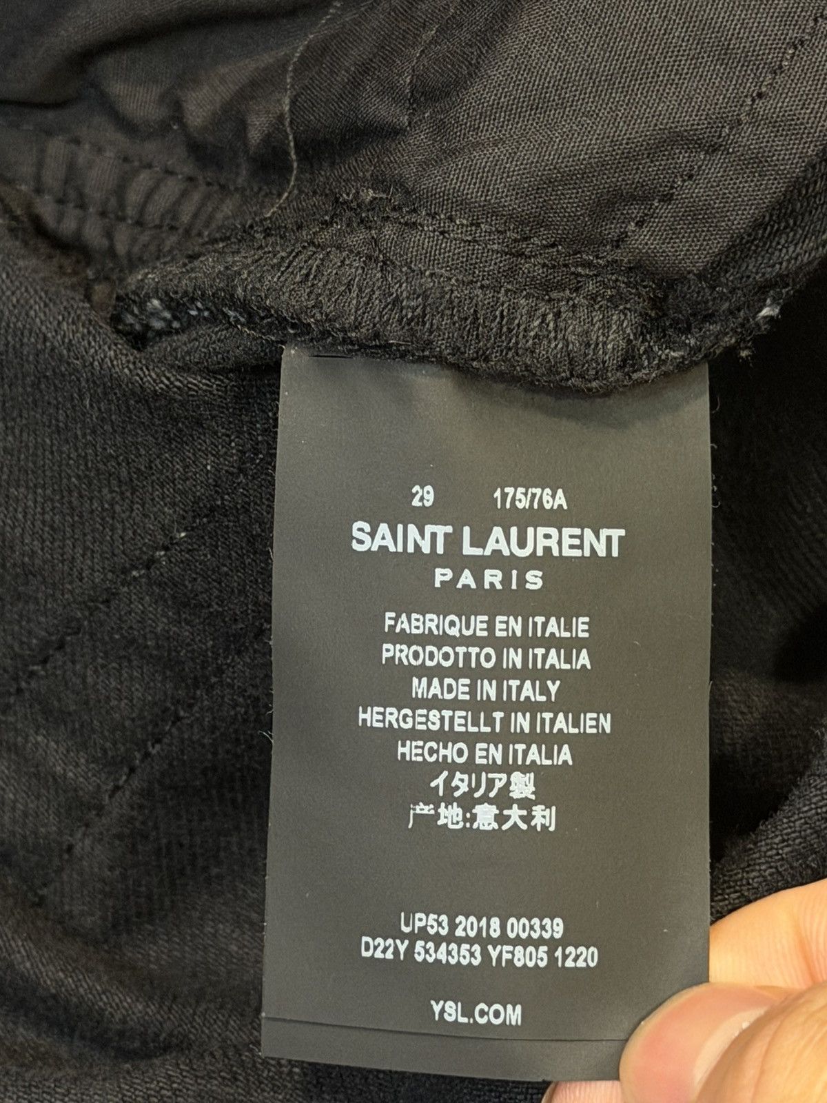 Saint Laurent Paris D18 Slim Denim Jeans 29 Size US 31 - 6 Thumbnail