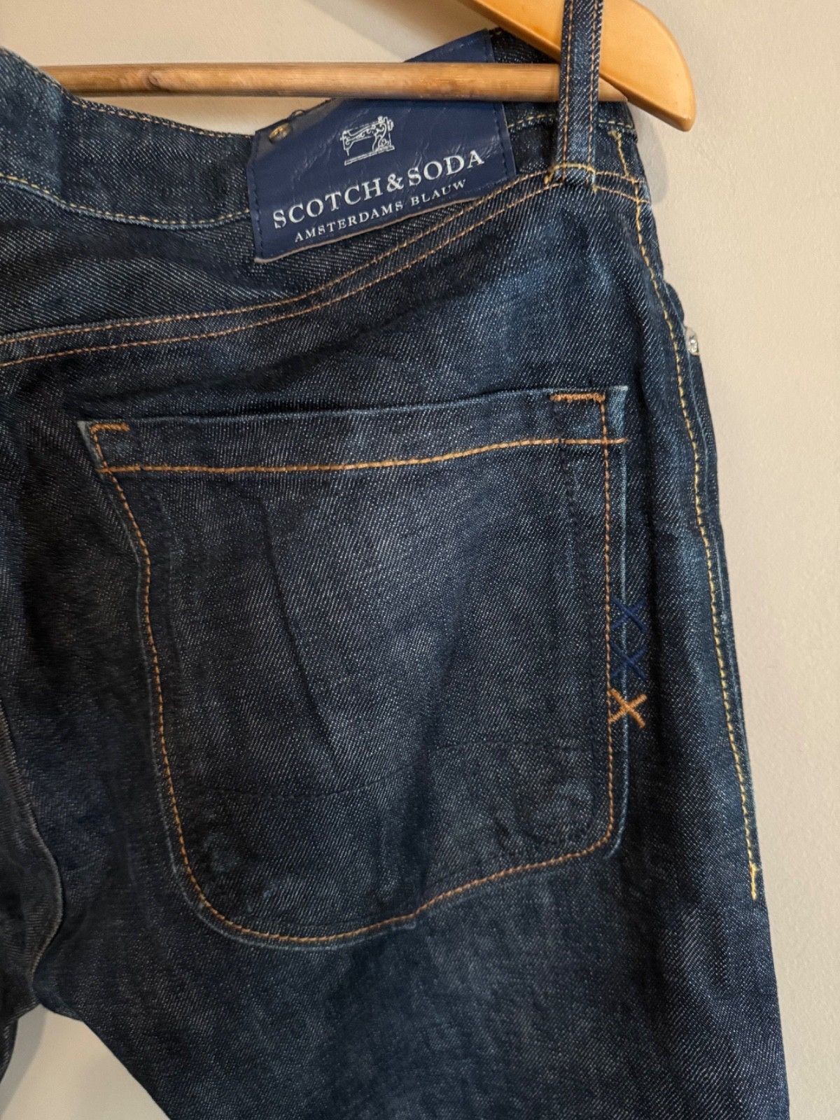 Scotch & Soda Scotch & Soda, Dean, Heavy Rigid Denim Jeans, Mens 33x32 Size US 33 - 6 Thumbnail
