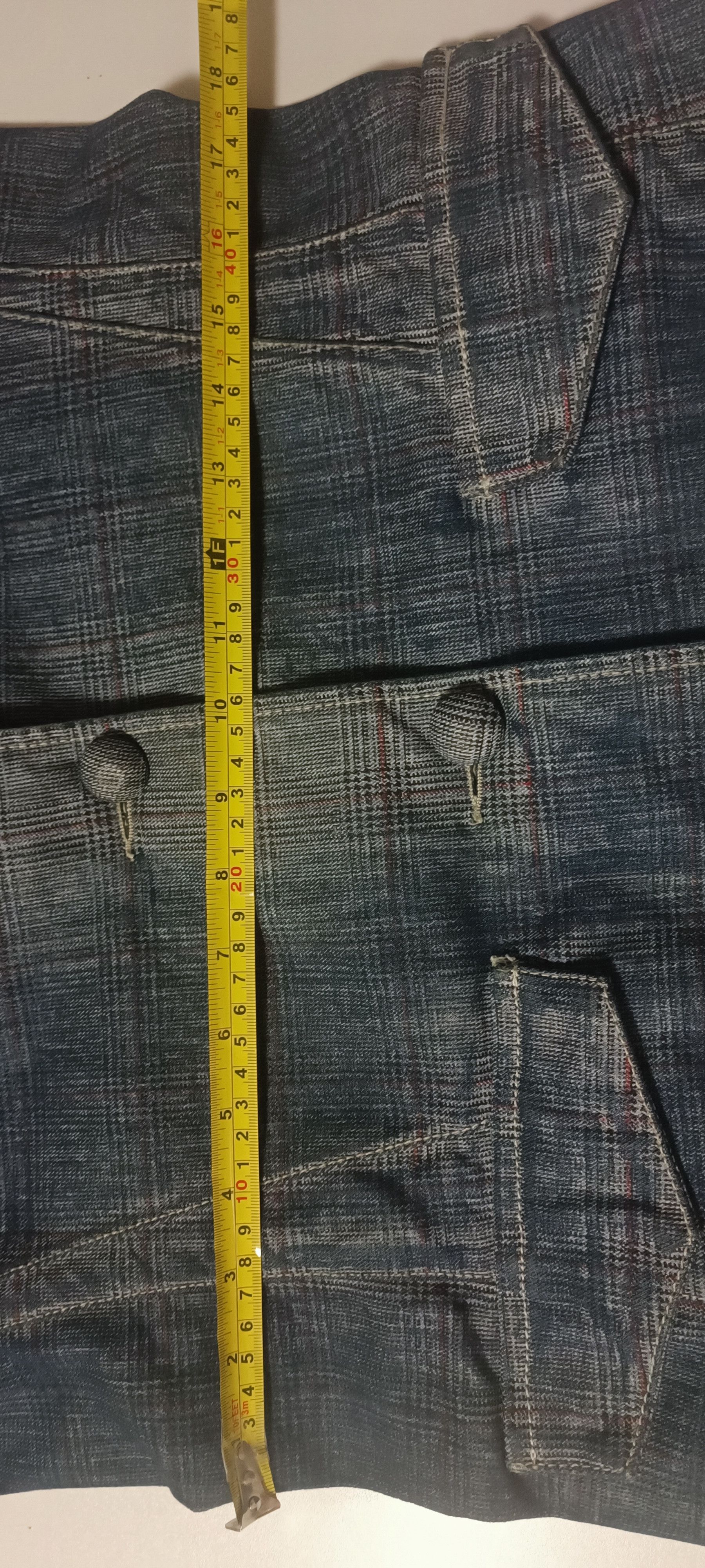 Jean Paul Gaultier Blue denim jacket with tartan print Size L / US 10 / IT 46 - 21 Thumbnail