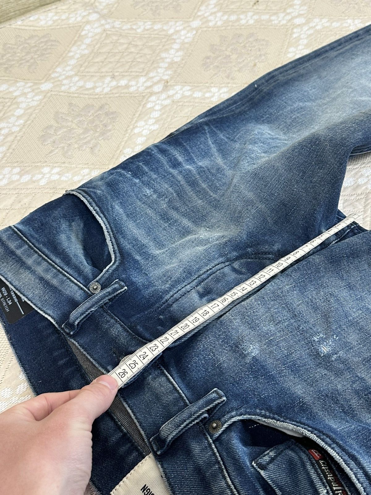 Diesel 🔥 Diesel Tepphar Vintage Denim Jeans Pants 29x34 Slim Skinny Size US 29 - 11 Thumbnail