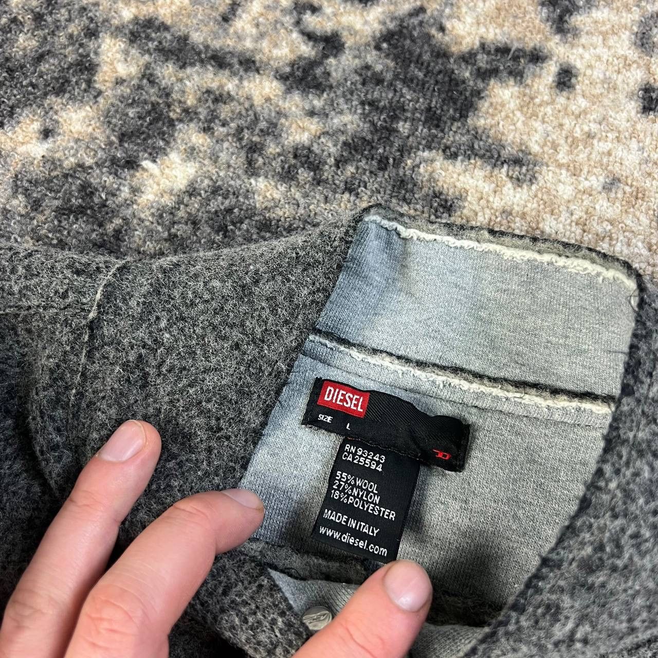 Diesel Diesel Archive Luxury Wool Jacket Streetwear Style Size L / US 10 / IT 46 - 5 Thumbnail