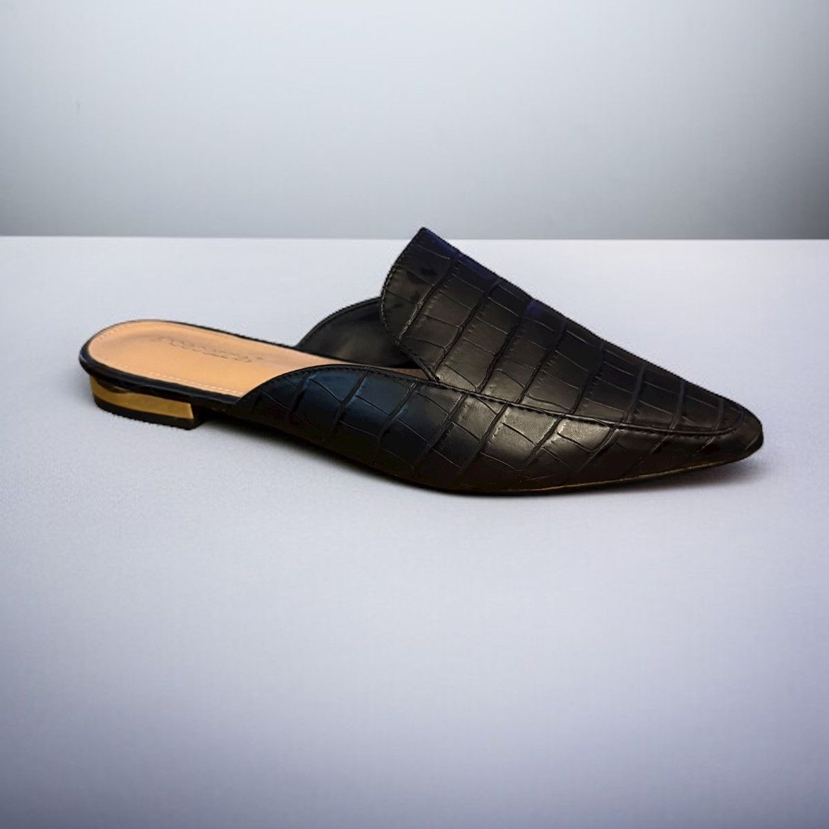 Other Shoe Dazzle Franceen faux crocodile pointed mules Size US 8.5 / IT 38.5 - 1 Thumbnail