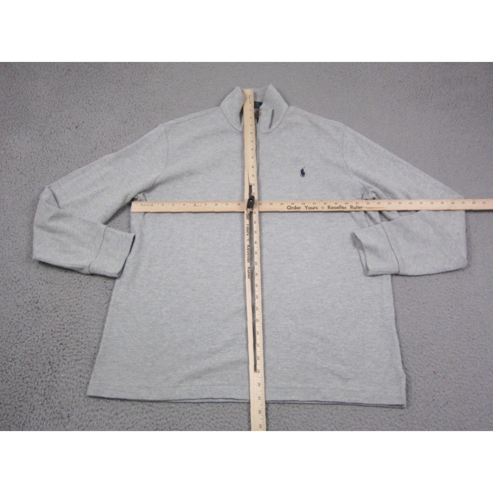Polo Ralph Lauren Polo Ralph Lauren Sweater Mens XL Gray 1/4 Zip Mock Neck Pullover Shirt Pullover Winter Fashion 90s Womens? Size US XL / EU 56 / 4 - 5 Thumbnail