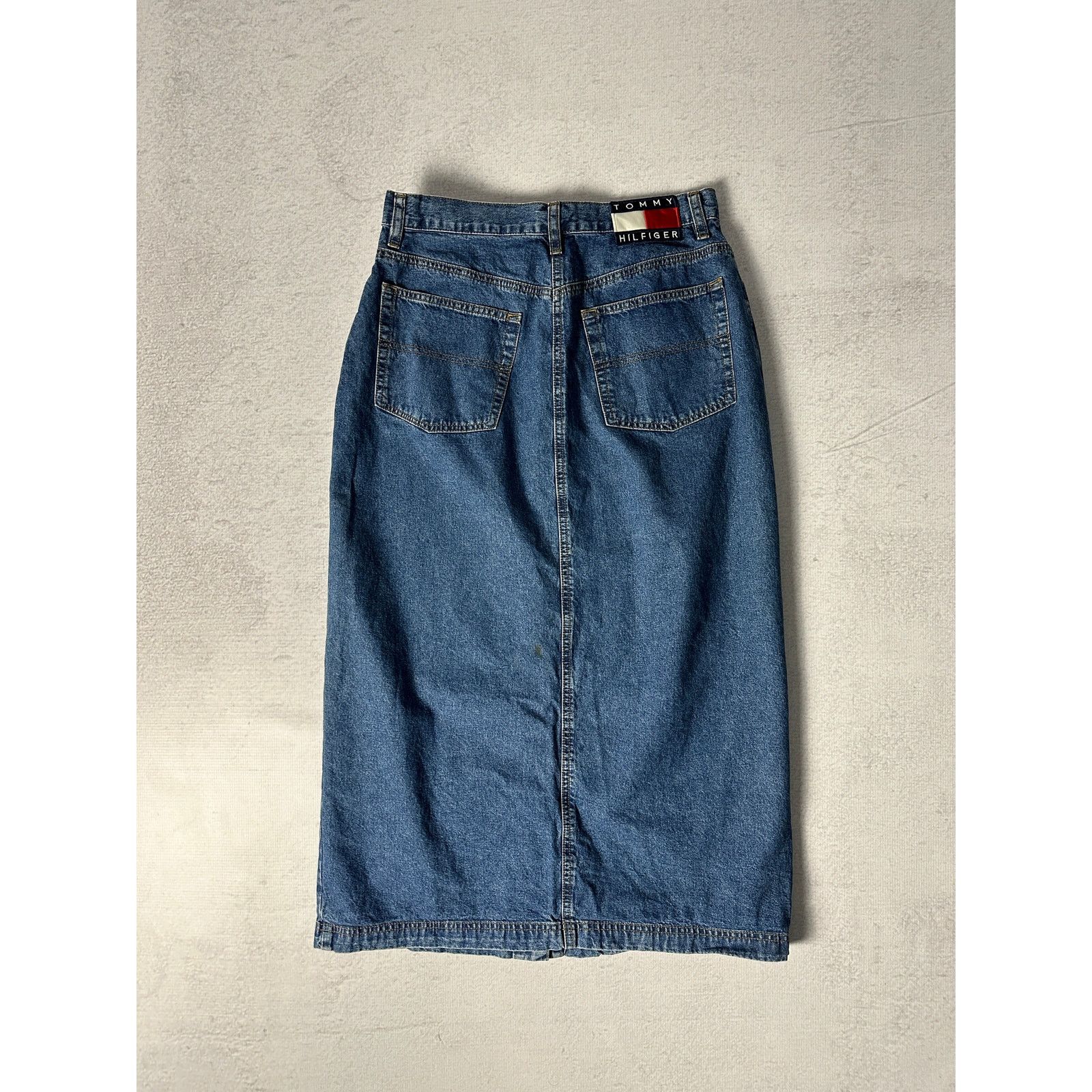 Tommy Hilfiger Vintage Tommy Hilfiger Denim Skirt - Women's 30 x 34 Size 30" / US 8 / IT 44 - 2 Thumbnail