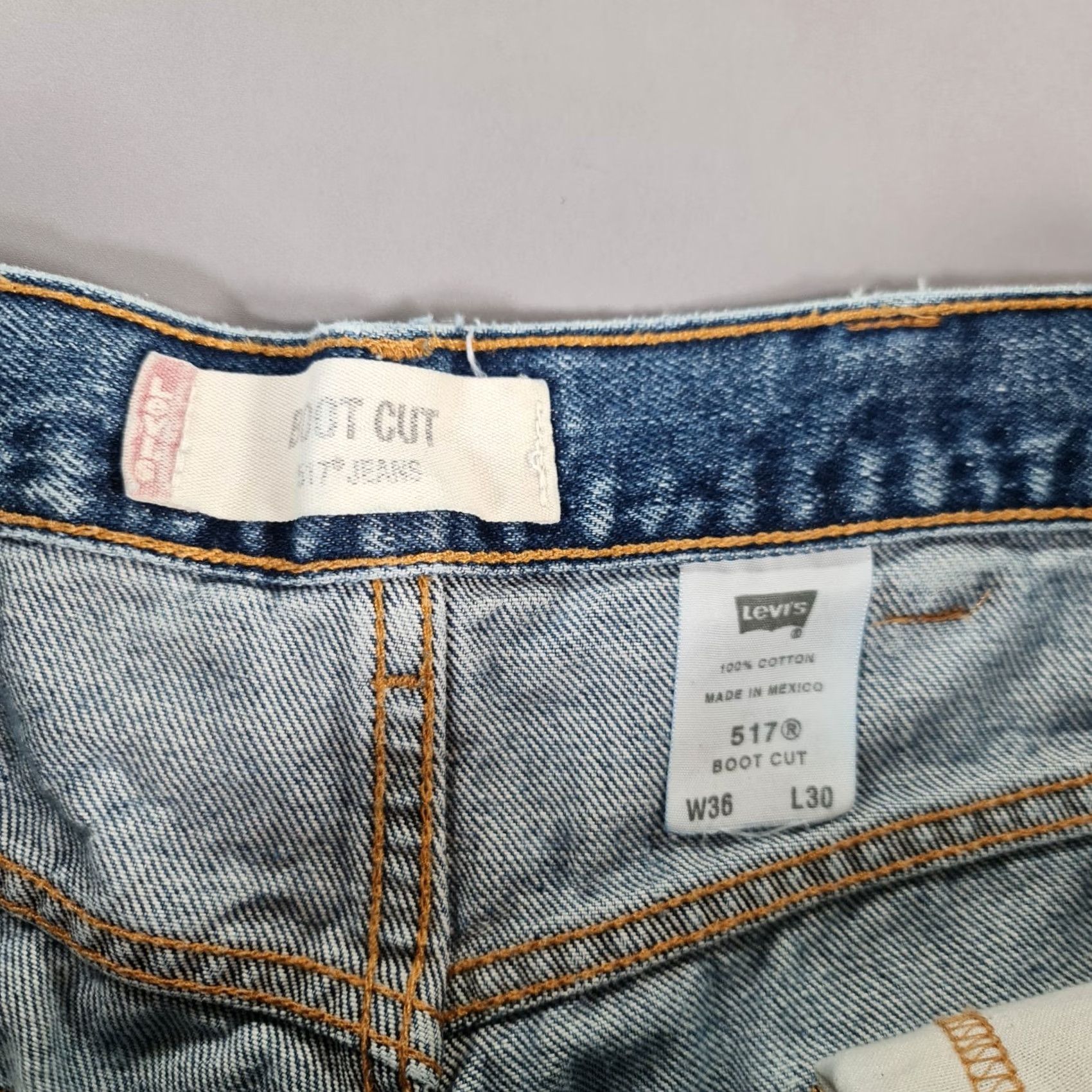 Levi's Levi's Jeans 517 Bootcut Zip Fly W36 L27 Denim 100% Cotton Regular Mens Jeans Size US 36 / EU 52 - 5 Thumbnail