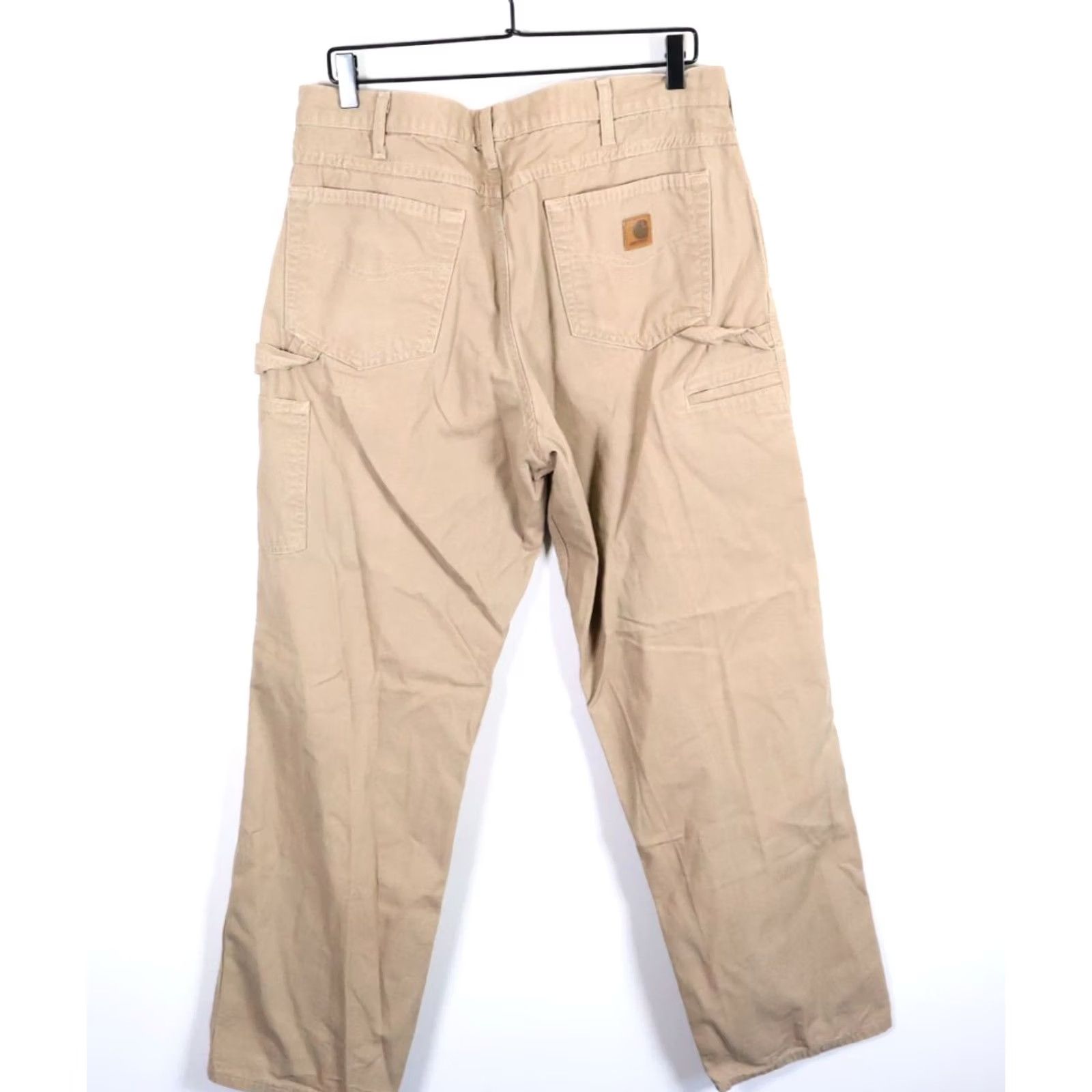 Carhartt Carhartt Carpenter Pants Men's 34 x 33 Loose Canvas Beige B159 GKH (36/34 Tag) Size US 34 / EU 50 - 2 Thumbnail