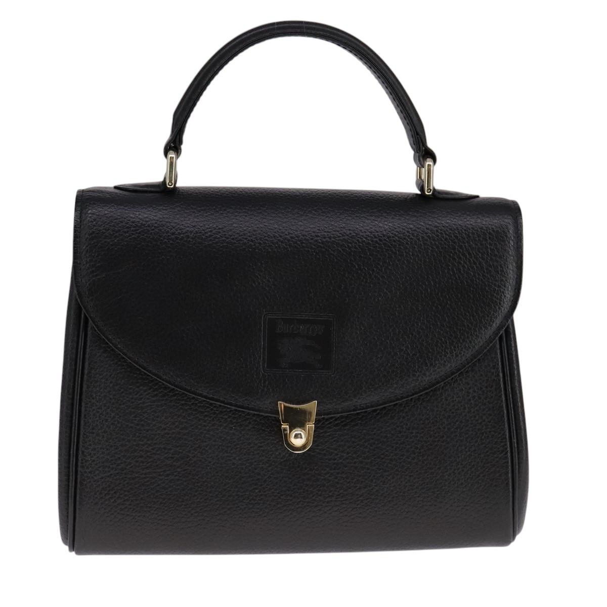 Burberry Black Leather Handbag (Pre-Owned) Size ONE SIZE - 1 Thumbnail