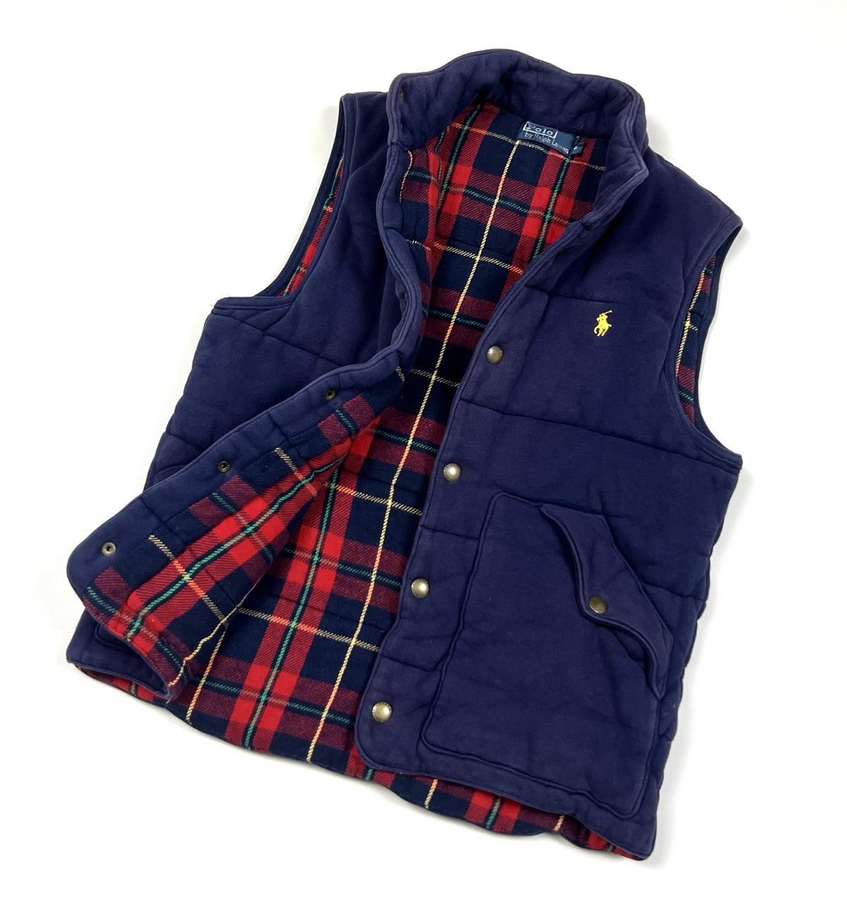 Polo Ralph Lauren × Ralph Lauren × Vintage Vintage Polo Ralph Lauren Blue Cotton Y2k Faded Vest Size S Size US S / EU 44-46 / 1 - 1 Thumbnail