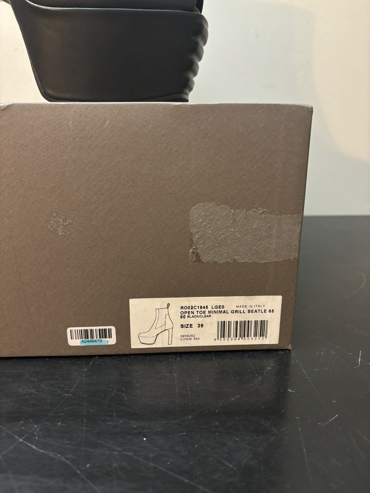 Rick Owens Rick Owens Open Toe Minimal Grill Kiss Boots Black Size US 6 / EU 39 - 12 Thumbnail