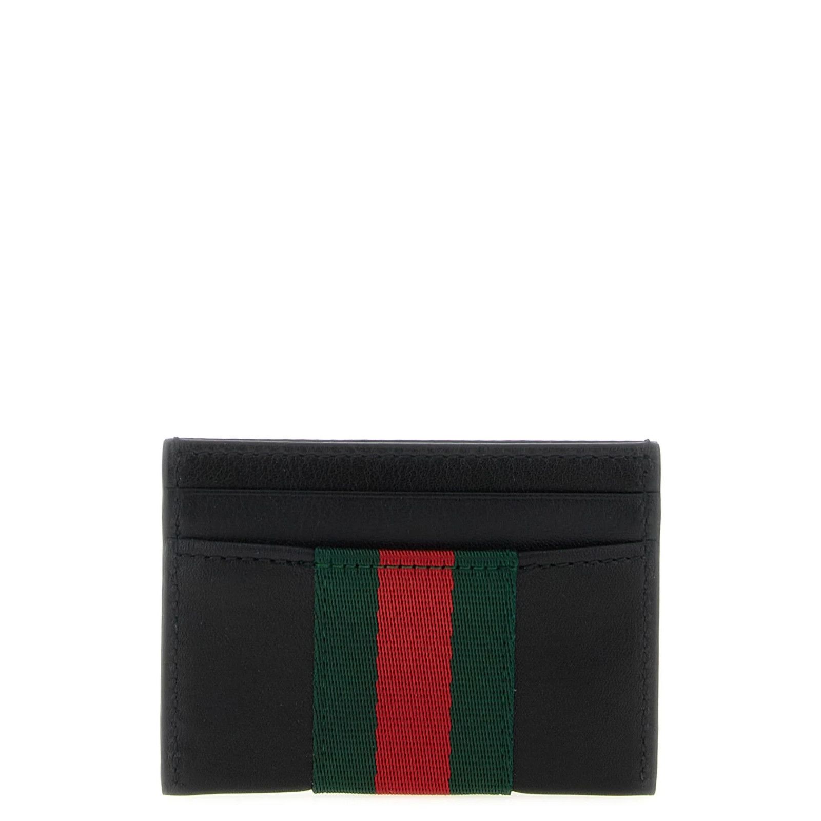 Gucci GUCCI Black Web Card Holder New & Authentic Size ONE SIZE - 2 Thumbnail