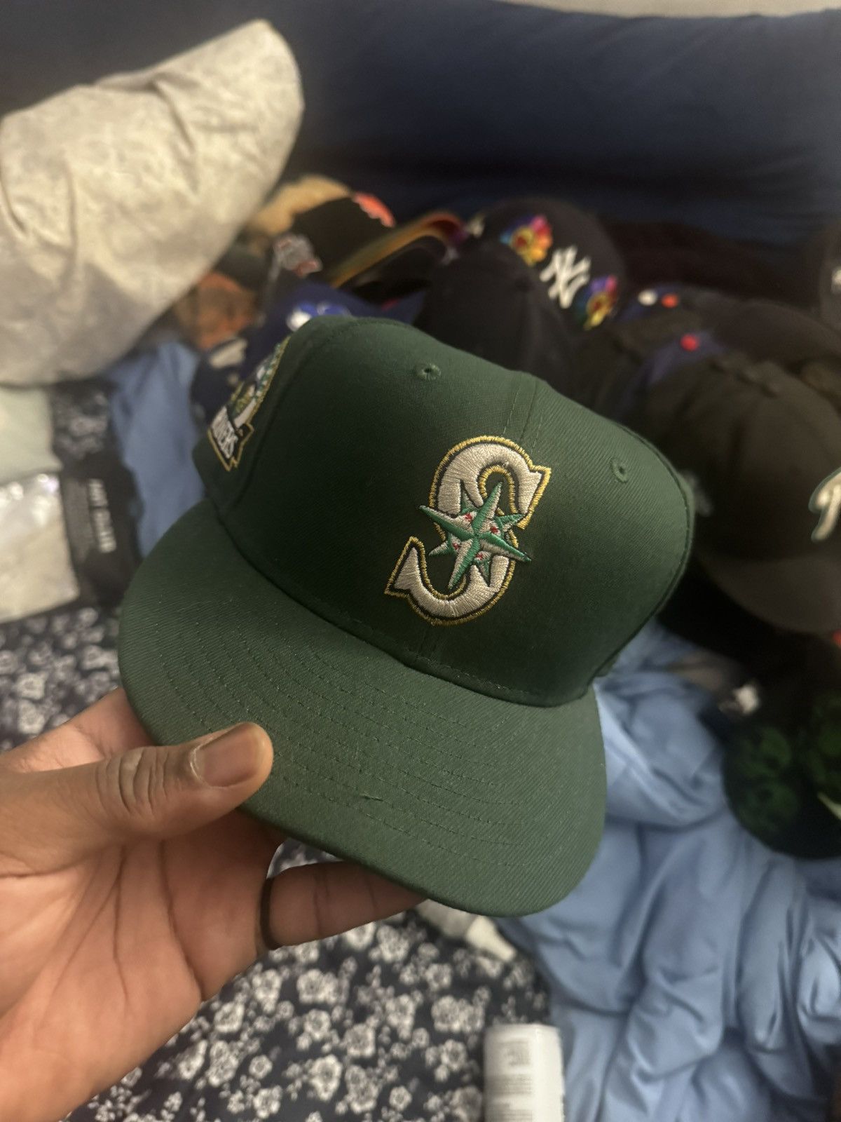 Hat Club Hat club mariners fitted sz 7 3/8 Size ONE SIZE - 1 Thumbnail