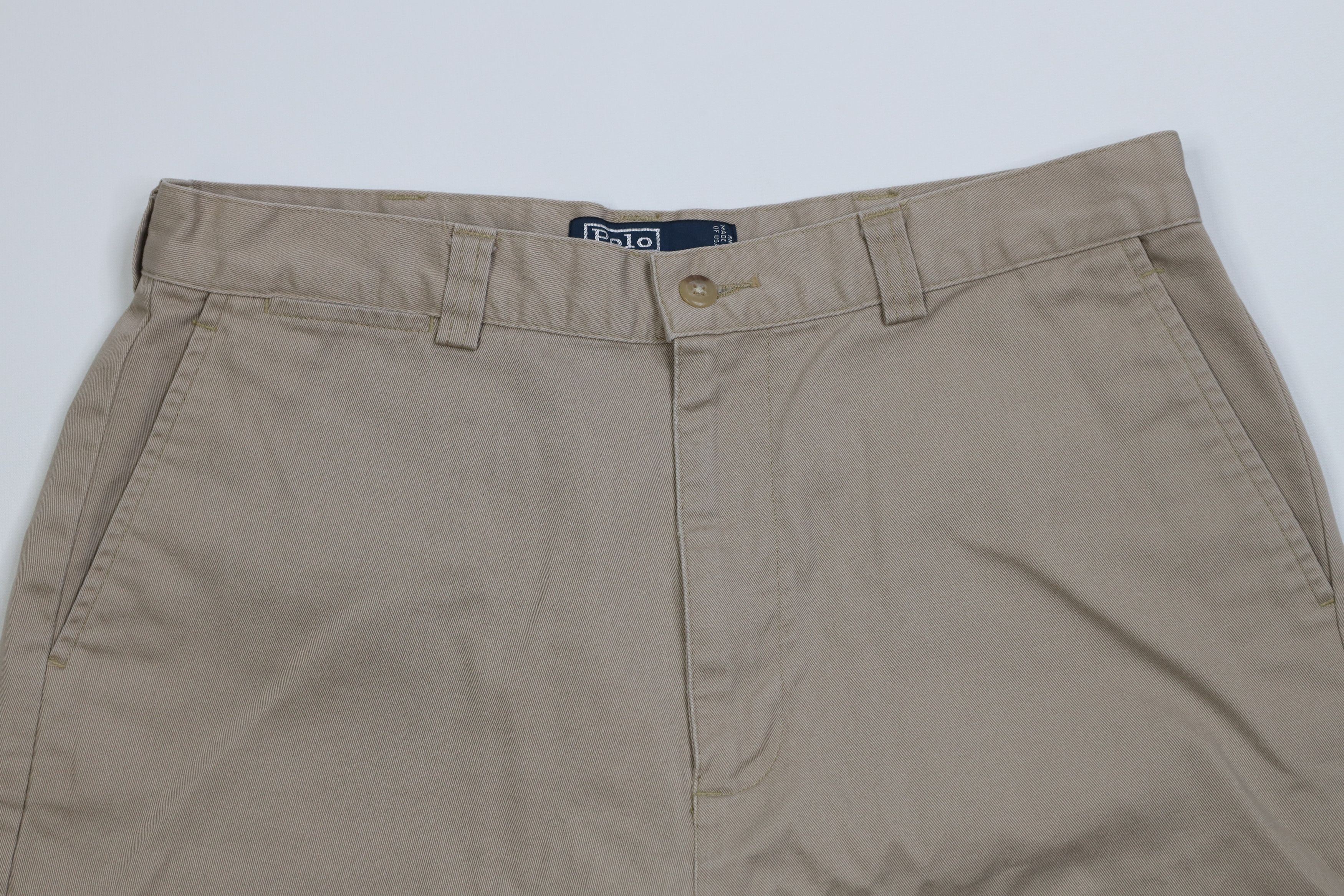 Ralph Lauren Vintage 90s Ralph Lauren Knee Philip Chino Shorts Beige Size US 32 / EU 48 - 2 Thumbnail