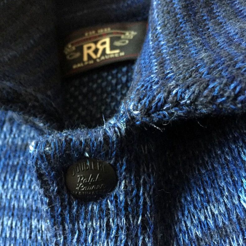 RRL Ralph Lauren RRL Ralph Lauren Indigo Workshop Jumper Blue Stained India Size US M / EU 48-50 / 2 - 1 Thumbnail