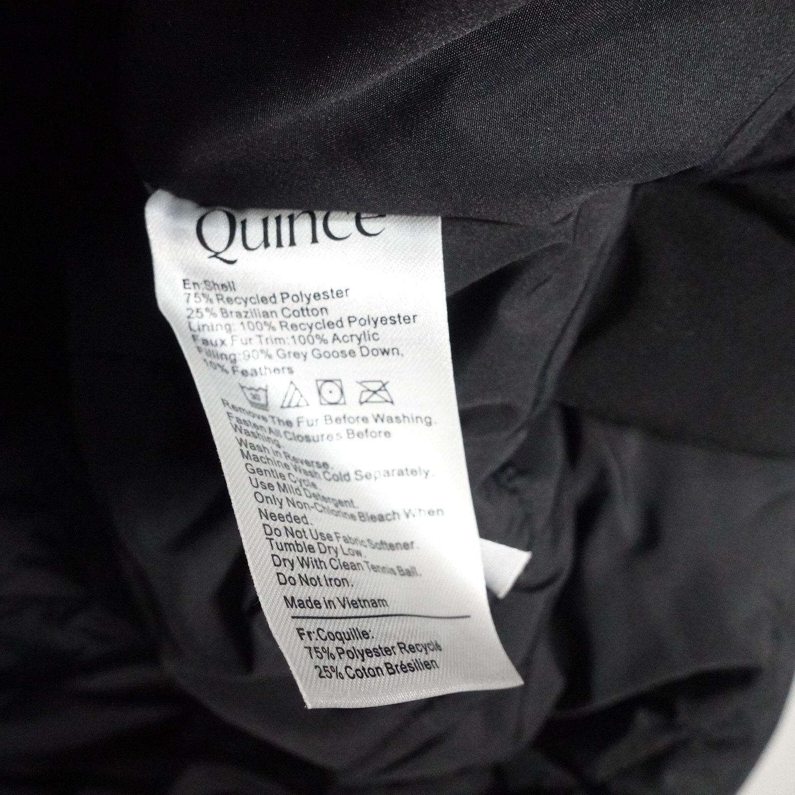 Quince Quince Medium Responsible Down Hooded Long Parka Black Size M / US 6-8 / IT 42-44 - 8 Thumbnail