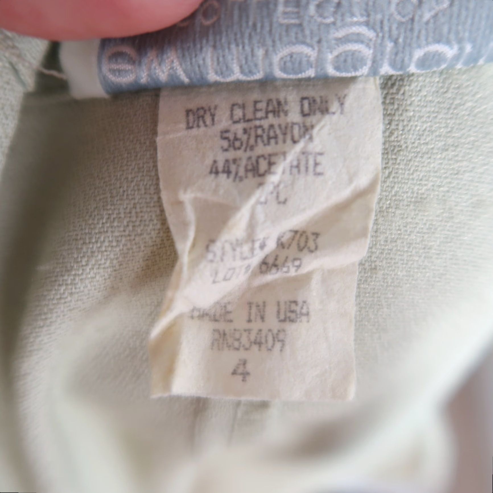 Doublet VINTAGE 90s Pastel Sage Green Double Breasted Blazer Jacket 4 Blazer Mens Womens Size S / US 4 / IT 40 - 6 Thumbnail