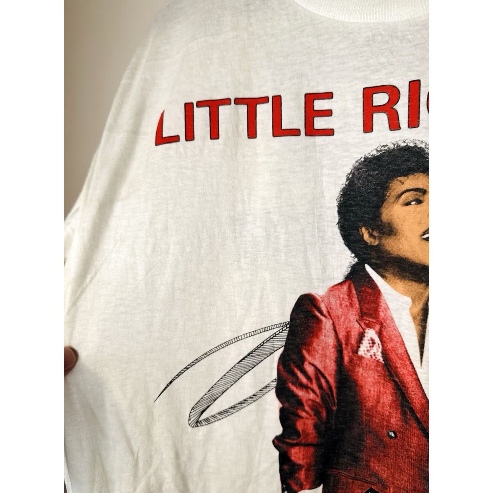 Vintage VINTAGE Little Richard Band T Shirt XL Music Graphic Tee 80s 90s Style Mens Short Sleeve Crew Neck Black Tour Brand T-Shirt Band Music Vintage Size US XL / EU 56 / 4 - 2 Thumbnail