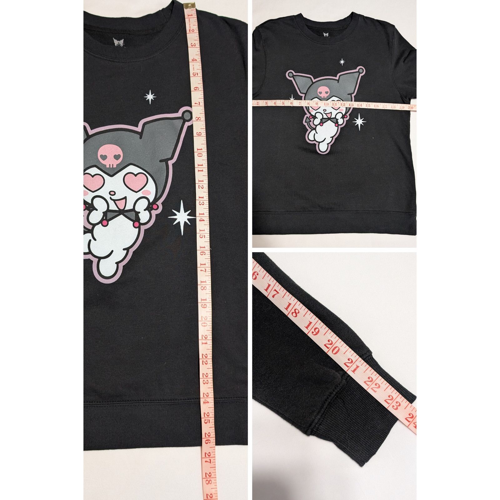 Other Sanrio Kuromi with Baku Long Sleeve Sweatshirt Black Size S Size S / US 4 / IT 40 - 8 Thumbnail
