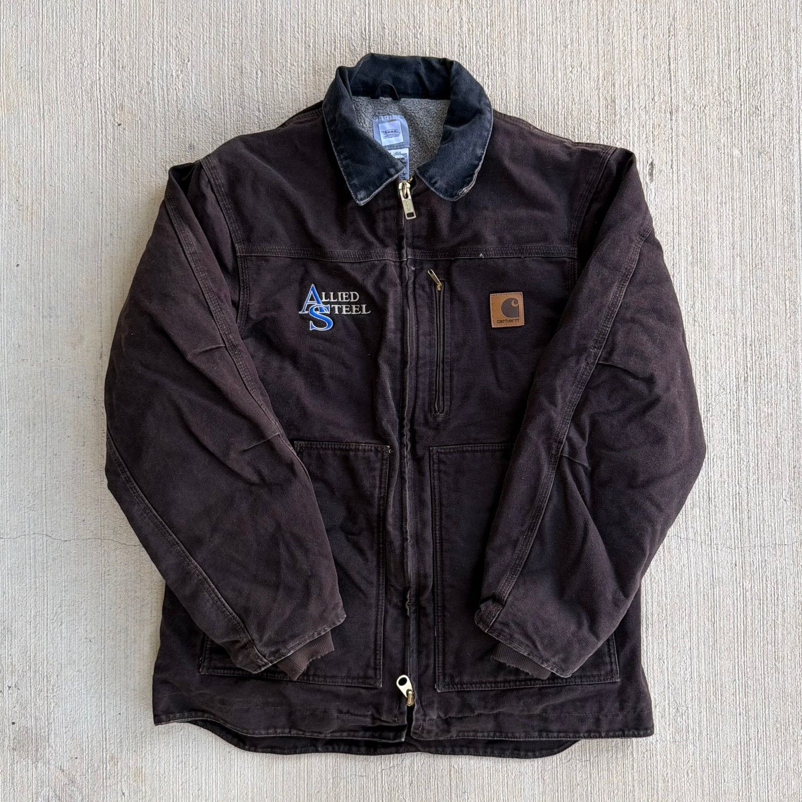 Carhartt × Vintage Carhartt C61 DKB brown chore work wear jacket Size US M / EU 48-50 / 2 - 1 Thumbnail