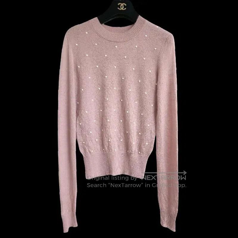 Chanel Chanel Pink Cashmere Sweater for Women . Size XS / US 0-2 / IT 36-38 - 1 Thumbnail