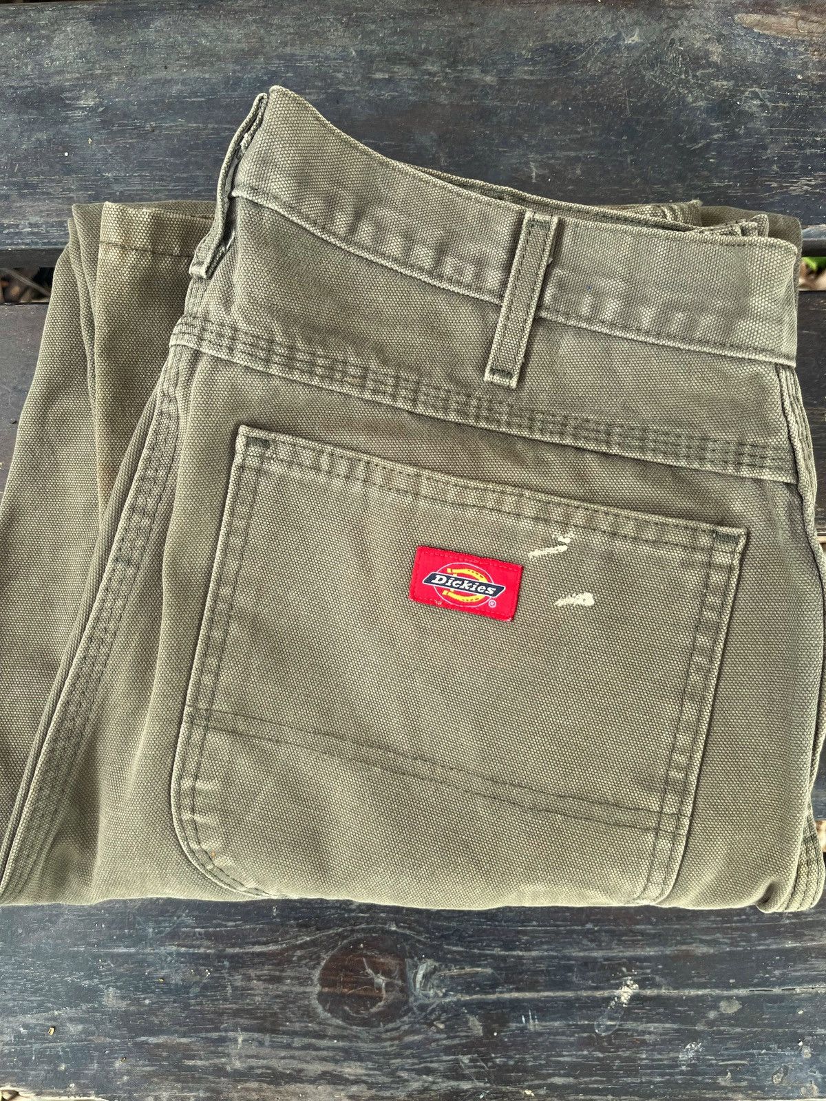 Dickies × Vintage FADED MOSS GREEN DICKIES CARPENTER CANVAS PANT Size US 32 / EU 48 - 7 Thumbnail