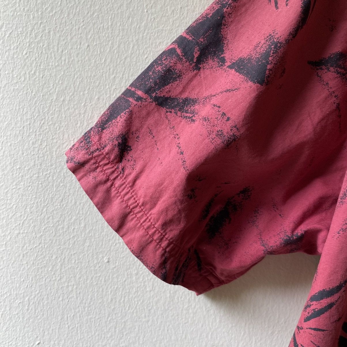 BERNINGS SHO BERNINGS SHO Punk Y2K Red Black Print Short Sleeve Shirt Size US L / EU 52-54 / 3 - 9 Thumbnail
