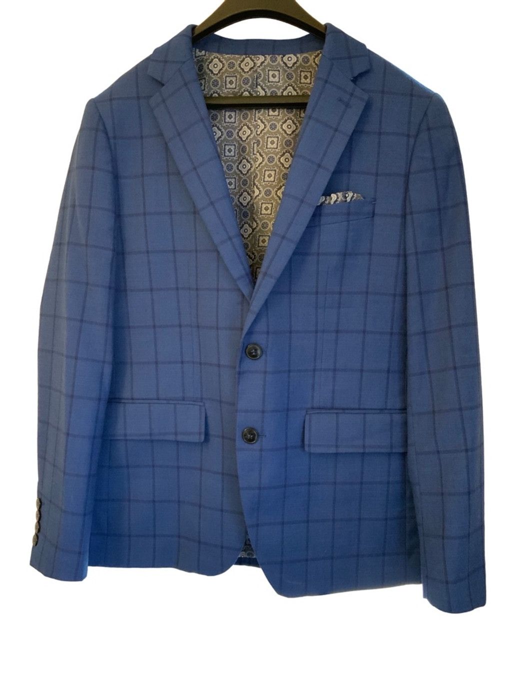Macron Men's Marco Donateli 2 Button Lined Blazer, 38R, 7-INCH DROP Size 38R - 1 Thumbnail