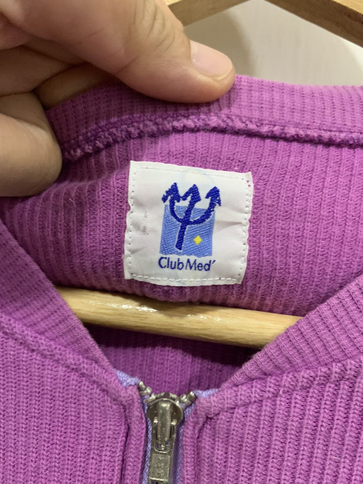 Vintage Vintage Club Med Zip-Up Sweater Size US M / EU 48-50 / 2 - 11 Thumbnail