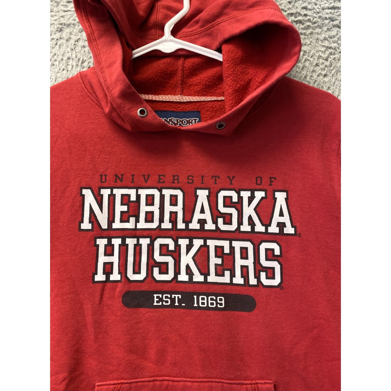 Vintage VINTAGE Jan Pro University Nebraska Huskers Hoodie Pullover Activewear Women’s Medium Red 11049 Size M / US 6-8 / IT 42-44 - 2 Thumbnail