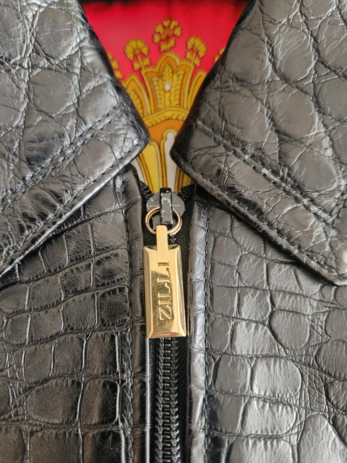 Zilli Zilli Leather Crocodiles with 3 Collar Options Bomber Jacket Size US M / EU 48-50 / 2 - 4 Thumbnail