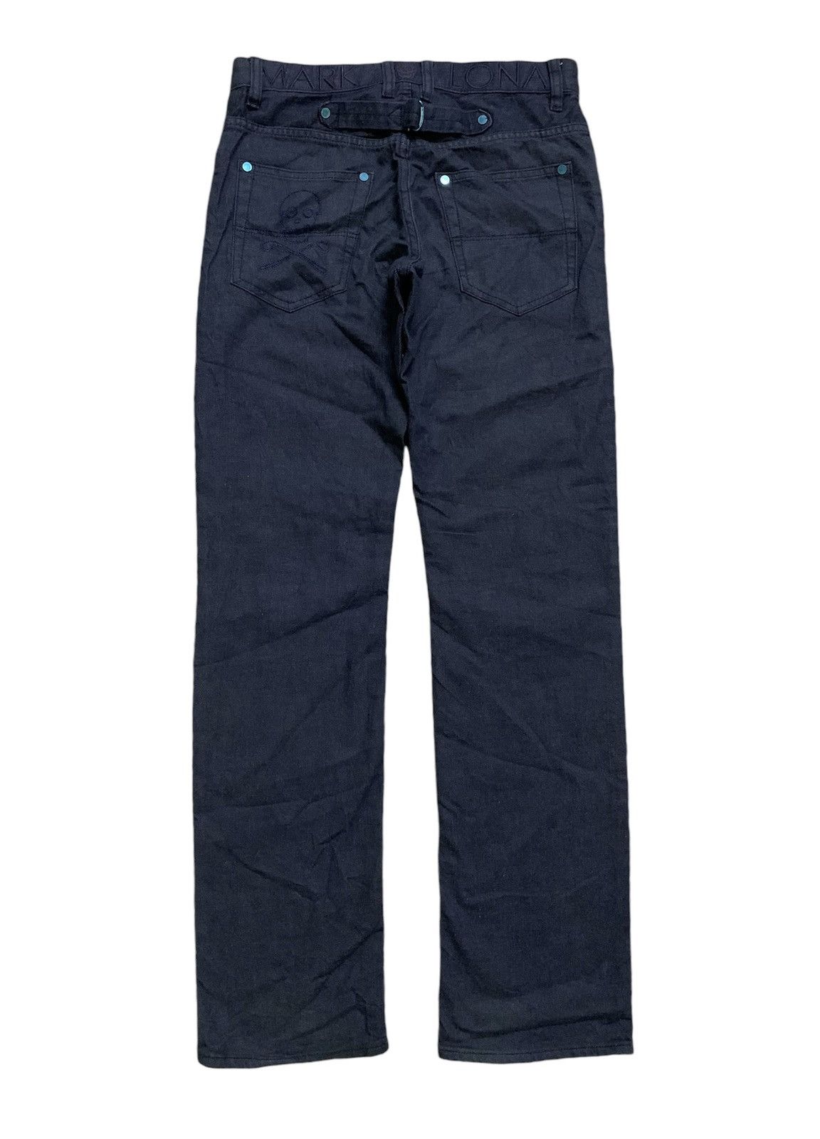 Japanese Brand 💥Vtg Japanese designer Mark & Lona Skull Denim Size US 28 / EU 44 - 1 Thumbnail