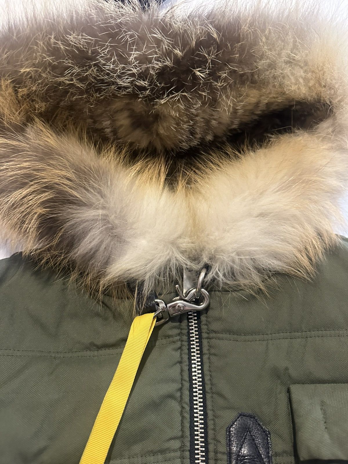 Other Green - khaki Fox Bomber Jacket with Fox Hood Size US M / EU 48-50 / 2 - 4 Thumbnail