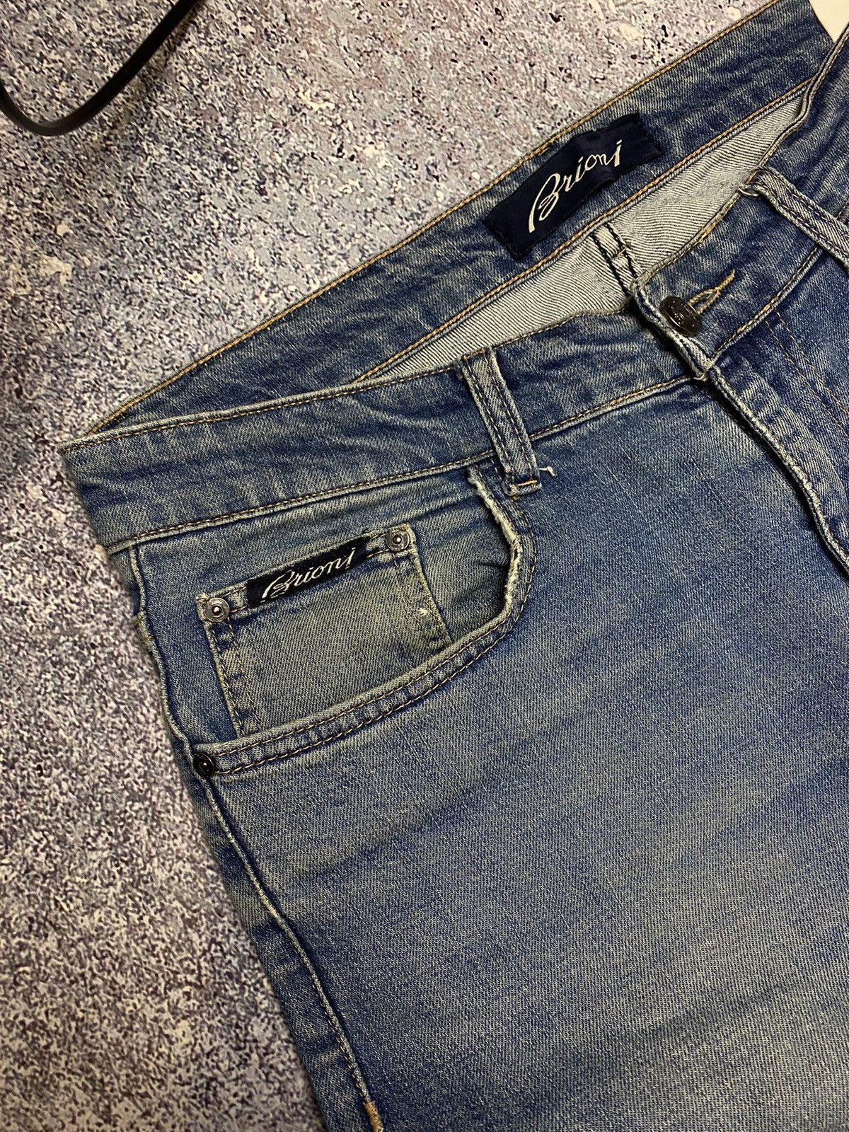 Brioni × Vintage 💥Y2K BRIONI DENIM JEANS Size US 33 - 15 Thumbnail