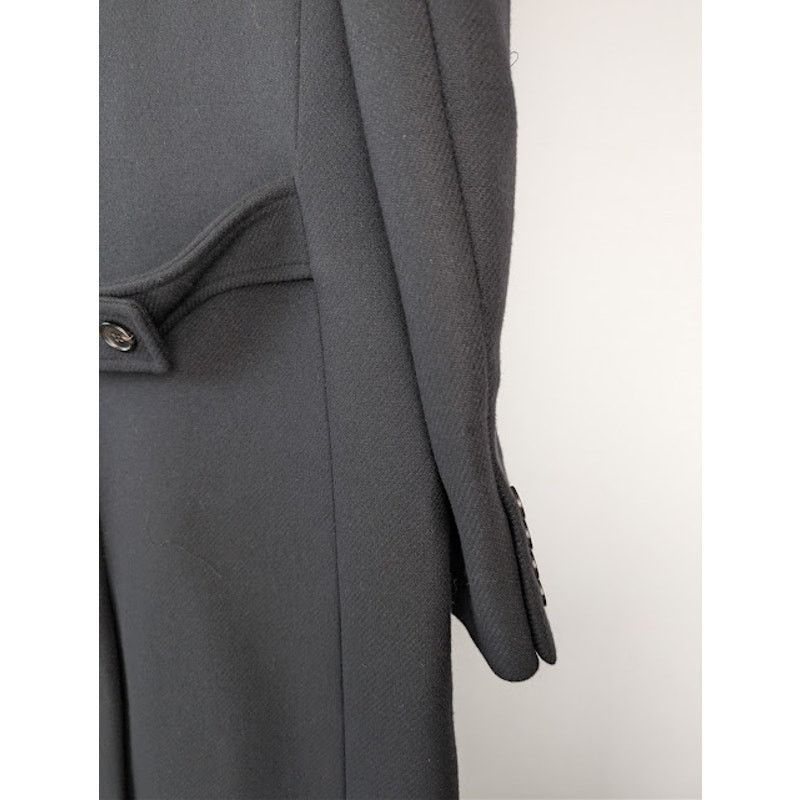 Saint Laurent Paris o1rshd1 Long Officer Coat in Wool Gabardine in Grey Size US M / EU 48-50 / 2 - 15 Thumbnail