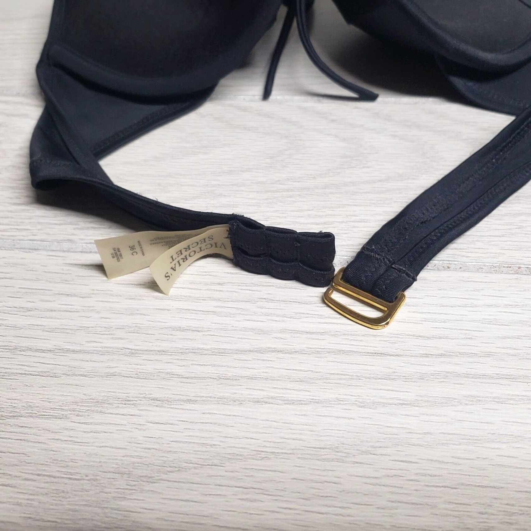 Victoria's Secret Victoria's Secret Demi Bra 36C UnderWire Lined Black 70817 VS Bra Women Demi 36C Black Underwired Lined Adjustable Strap Closure Hook & Eye Size ONE SIZE - 3 Thumbnail