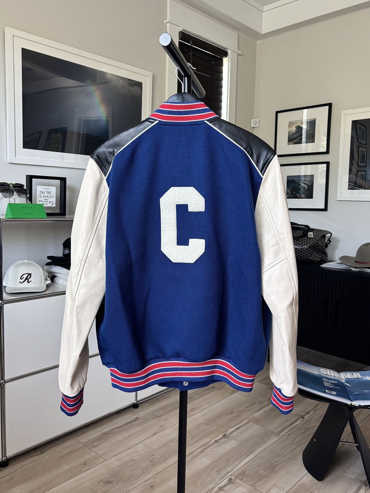 Celine CELINE | $3250 | VARSITY LEATHER COLLEGE TEDDY JACKET Size US M / EU 48-50 / 2 - 4 Thumbnail