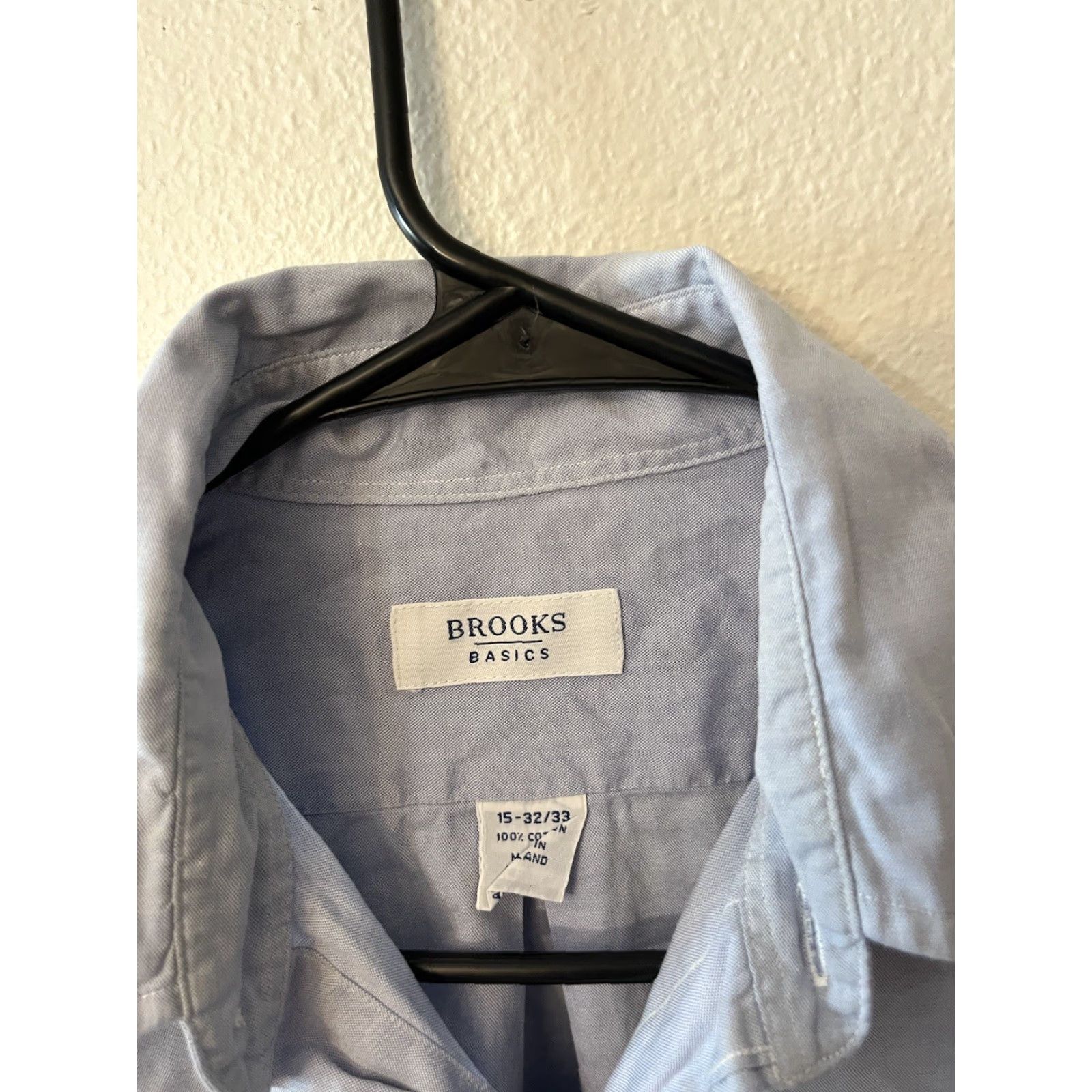 Brooks Brooks Button-Down Shirt Men 15-33 Blue Long Sleeve Casual Office Size US M / EU 48-50 / 2 - 3 Thumbnail