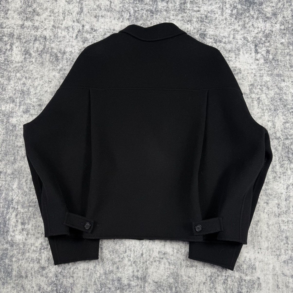 Acne Studios Acne Studios SS22 Doverio Wool ‘Black’ Cropped Jacket Size US XL / EU 56 / 4 - 6 Thumbnail