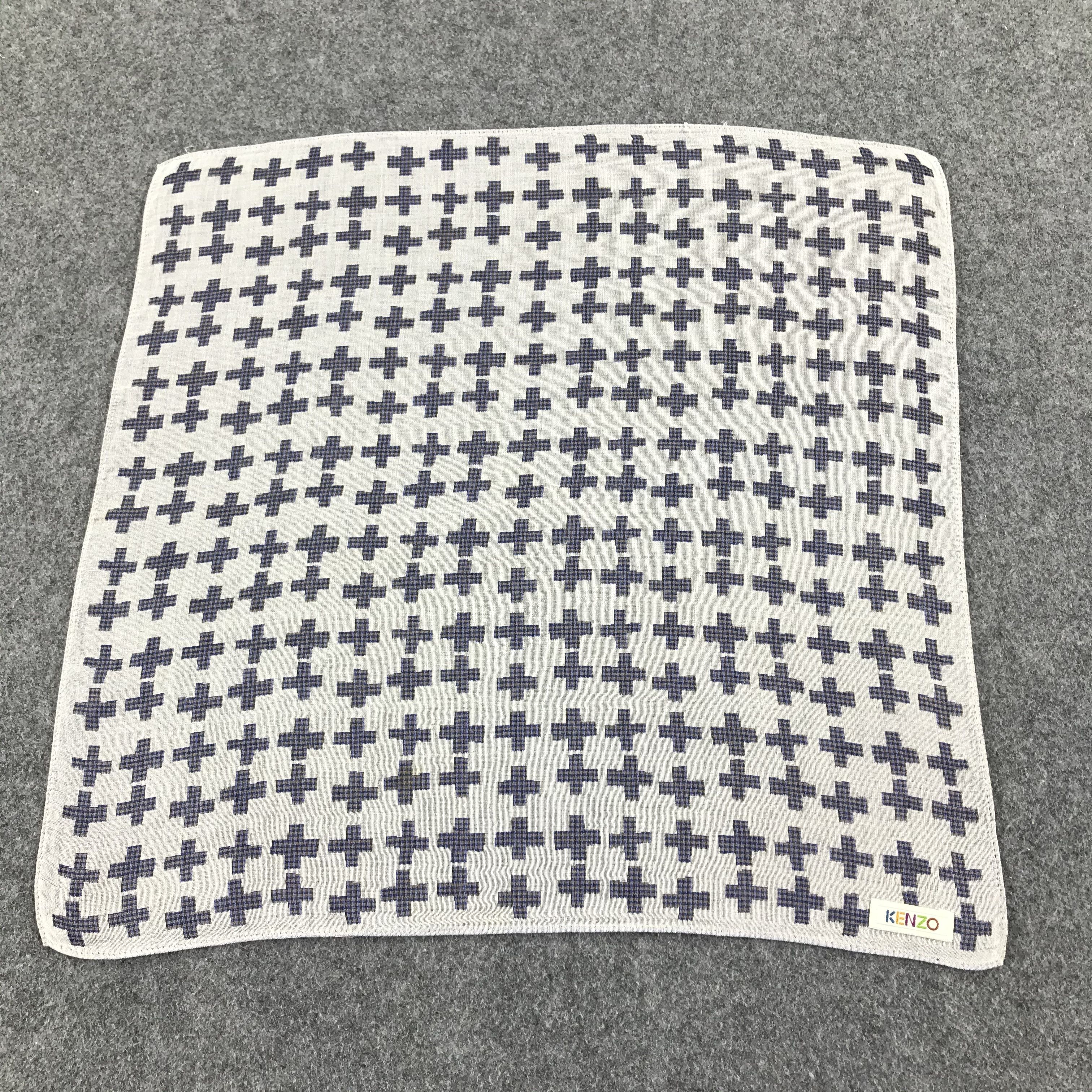 Kenzo Kenzo Crosses Handkerchief Neckerchief Bandana H461 Size ONE SIZE - 4 Thumbnail