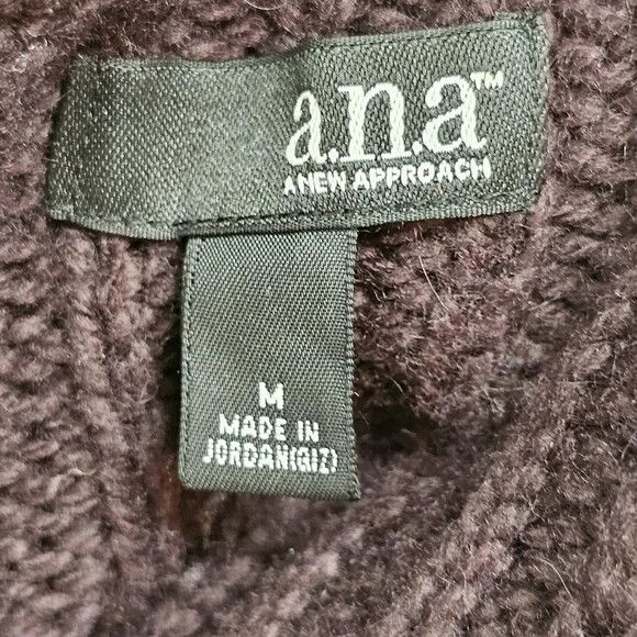 Other A.N.A Vintage Women's Lavender Turtleneck Knit Sweater Size M / US 6-8 / IT 42-44 - 6 Thumbnail