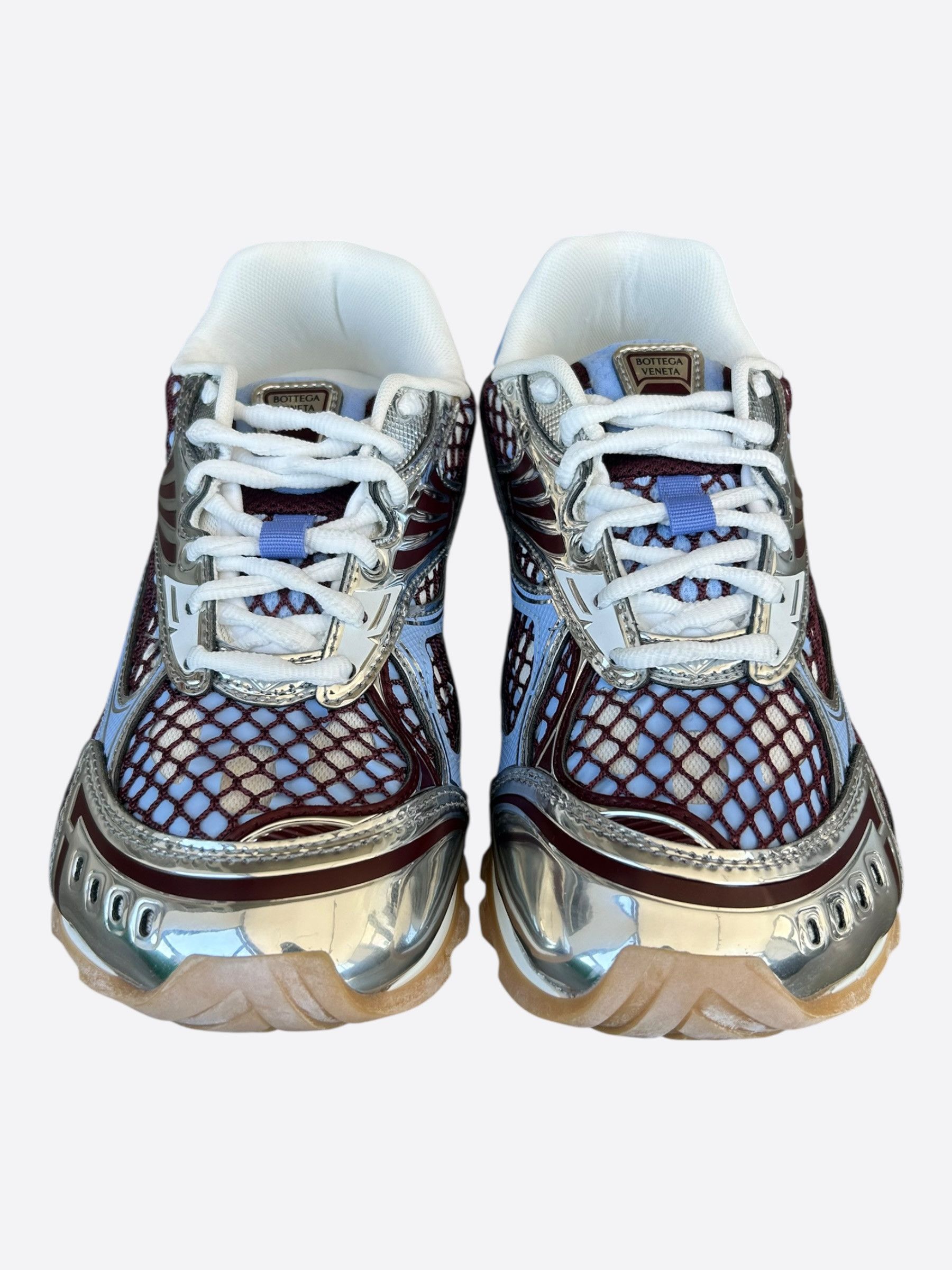 Bottega Veneta Bottega Veneta Blue, Red & Silver Orbit Women's Sneakers Size US 6 / IT 36 - 2 Thumbnail