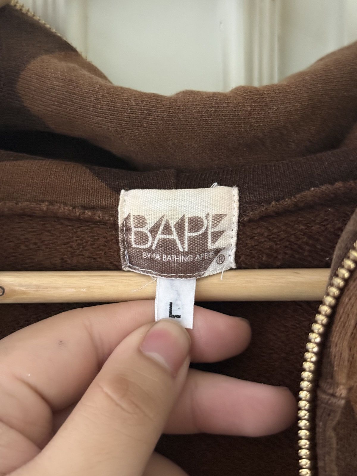 Bape NIGO ERA BAPESTA! 2006! Brown Bapesta Zip Up Hoodie Size US L / EU 52-54 / 3 - 7 Thumbnail